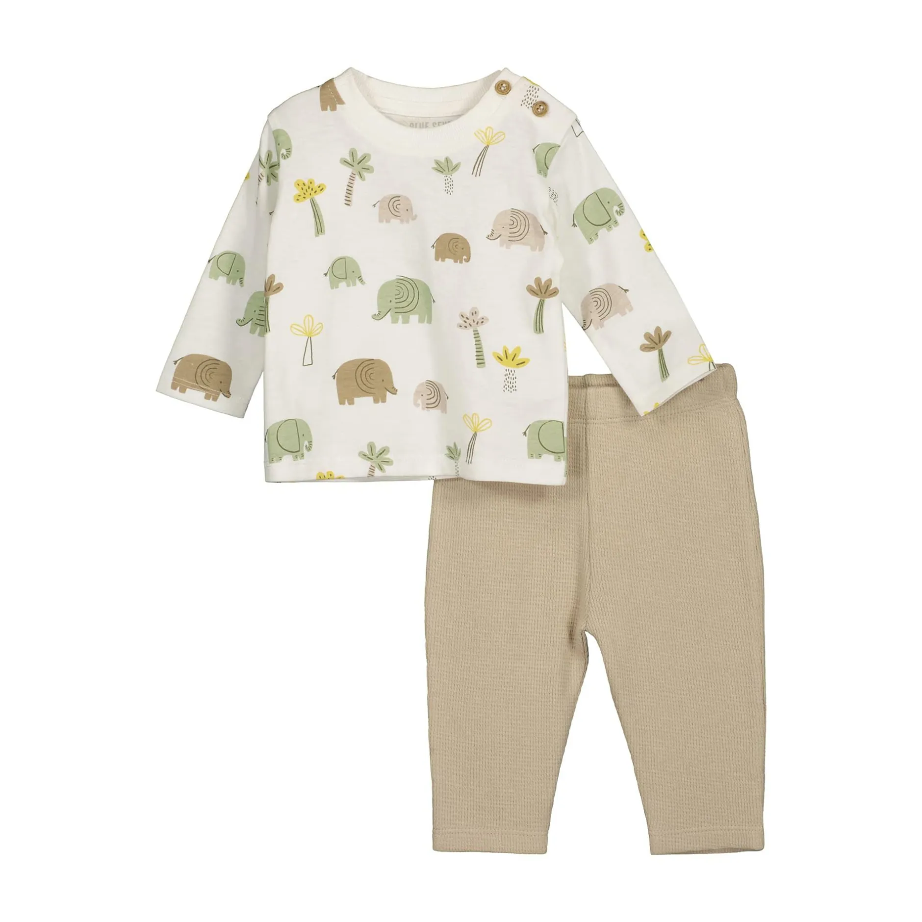 blue seven 2er-Set Langarmshirt und Hose Elefanten* Oberteile