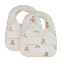 jollein 2er-Set Lätzchen Teddybär* Lätzchen|Lätzchen