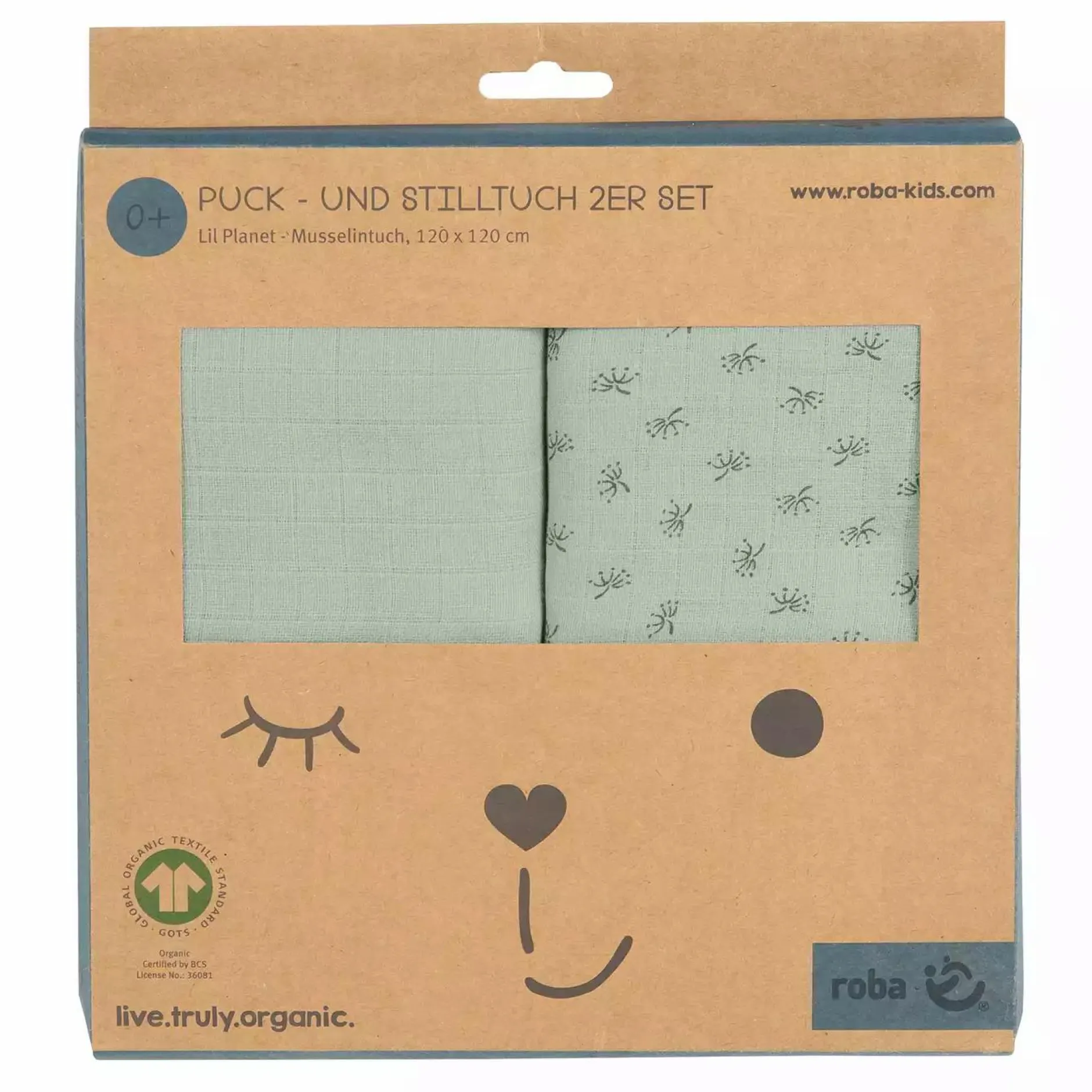 roba 2er-Set Mulltücher* Spucktücher|Spucktücher