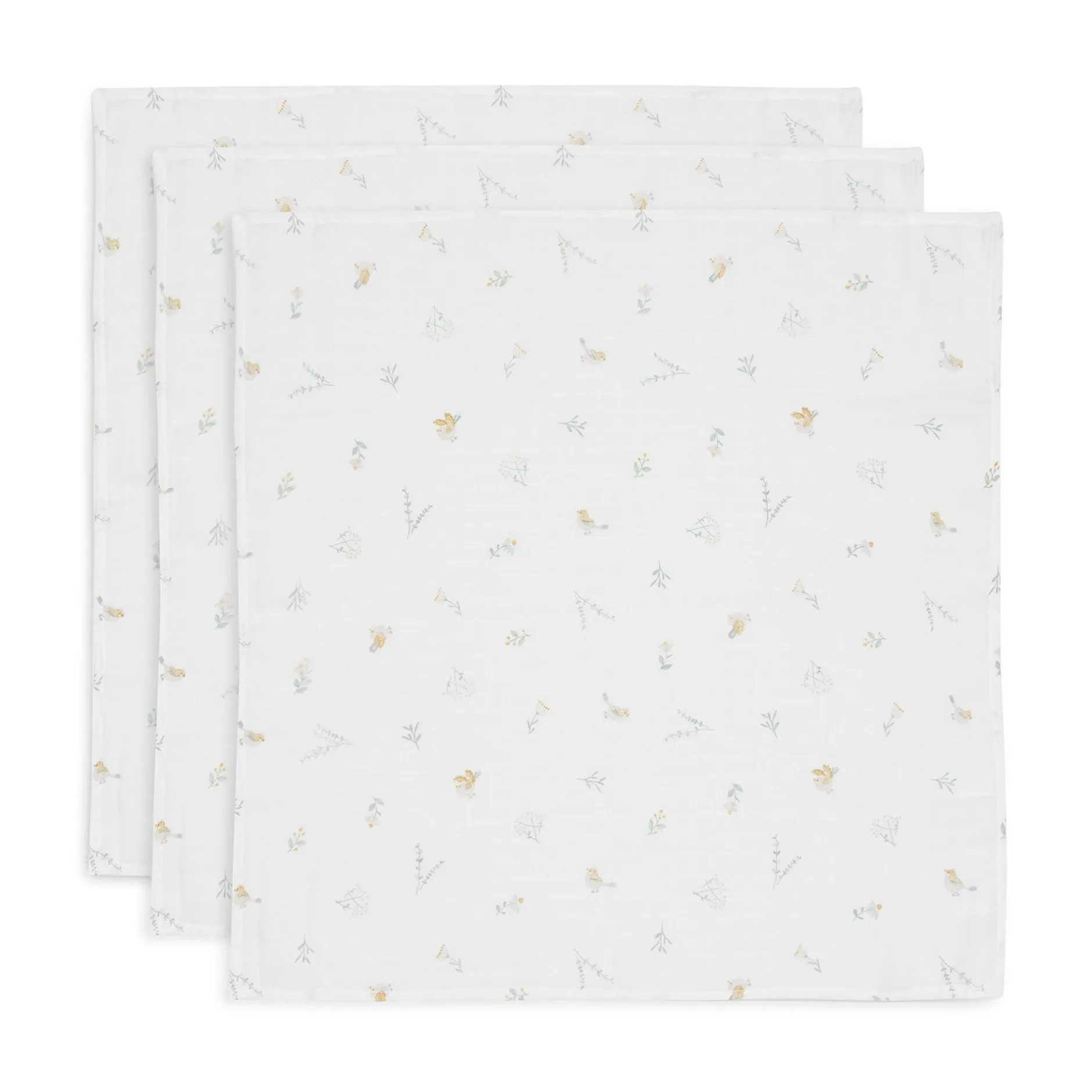 jollein 3er-Set Mulltücher Lovely Birds 70 x 70 cm* Mullwindeln|Mullwindeln