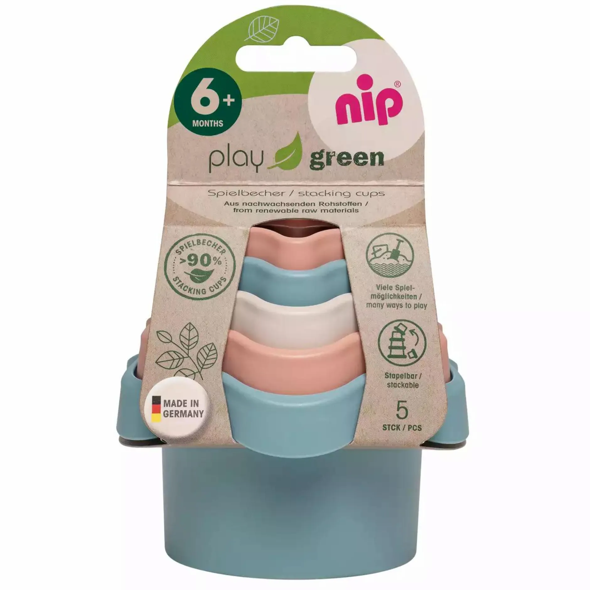 nip 5er-Set Stapelbecher*Kinder Stapelbecher