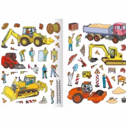 arsEdition Erstes Stickern - Baustelle*Kinder Kinderbücher|Spielzeug Ab 3 Jahren