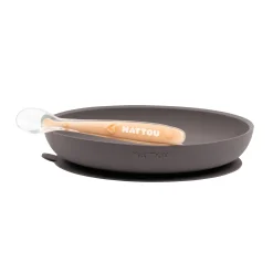 Nattou Esslern-Set aubergine/pfirsich* Besteck & Geschirr