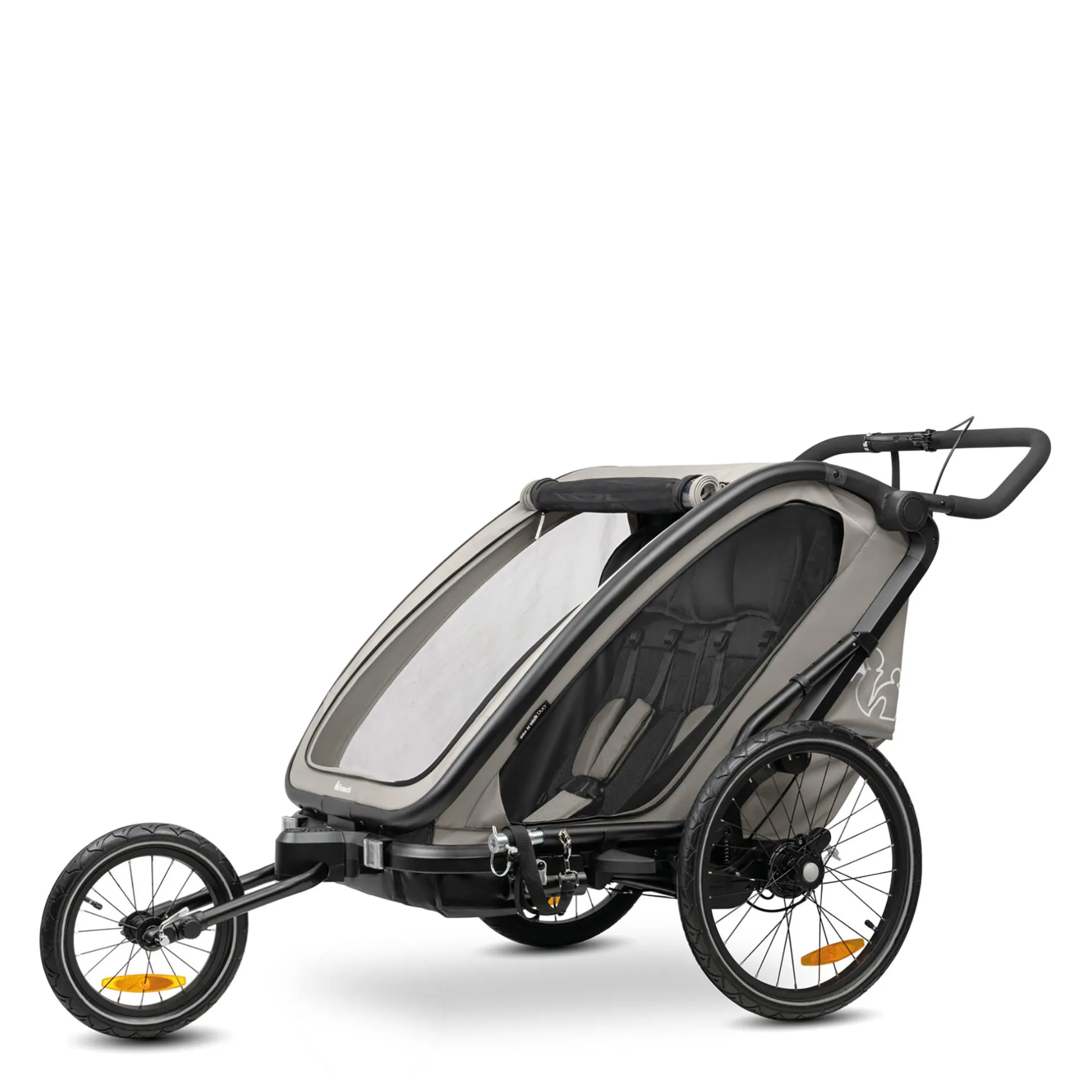 hauck Fahrradanhänger Bike n Walk Duo Light Grey* Fahrradanhänger