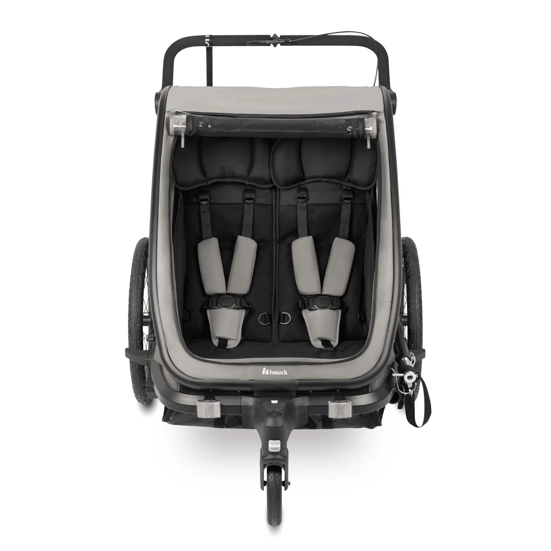 hauck Fahrradanhänger Bike n Walk Duo Light Grey* Fahrradanhänger