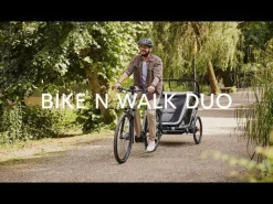 hauck Fahrradanhänger Bike n Walk Duo Dark Green* Fahrradanhänger