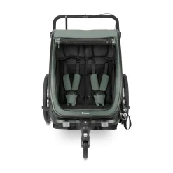 hauck Fahrradanhänger Bike n Walk Duo Dark Green* Fahrradanhänger