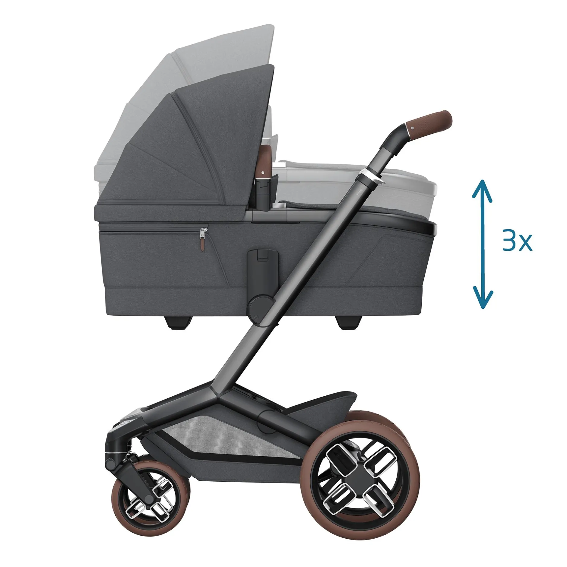 MAXI-COSI Premium Fame Babywanne Twillic Graphite*Kinder Kinderwagen Zubehör