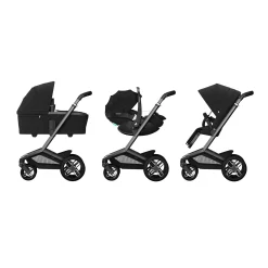 MAXI-COSI Premium Fame Gestell Twillic Black*Kinder Kombi-Kinderwagen