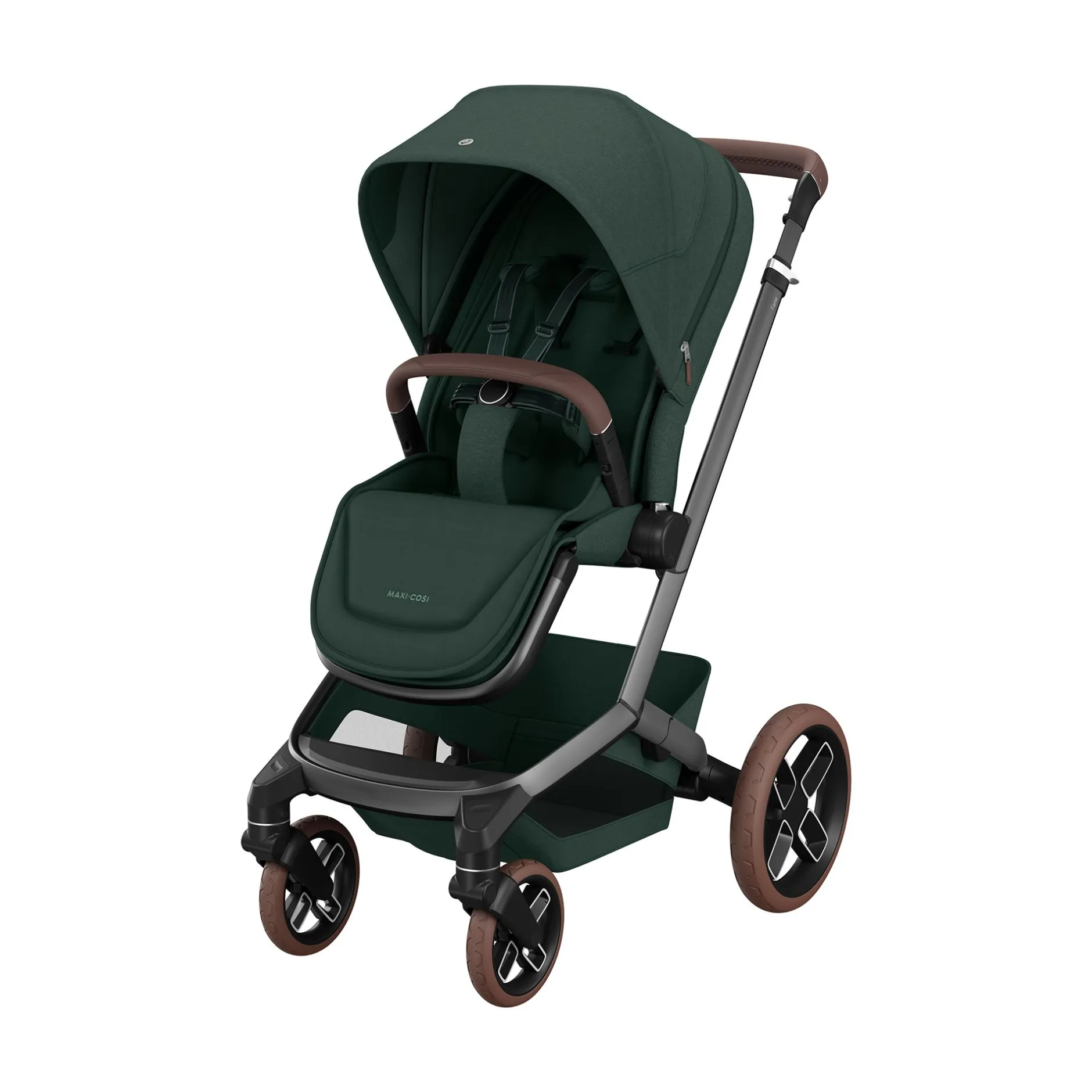MAXI-COSI Premium Fame Gestell Twillic Green*Kinder Kombi-Kinderwagen