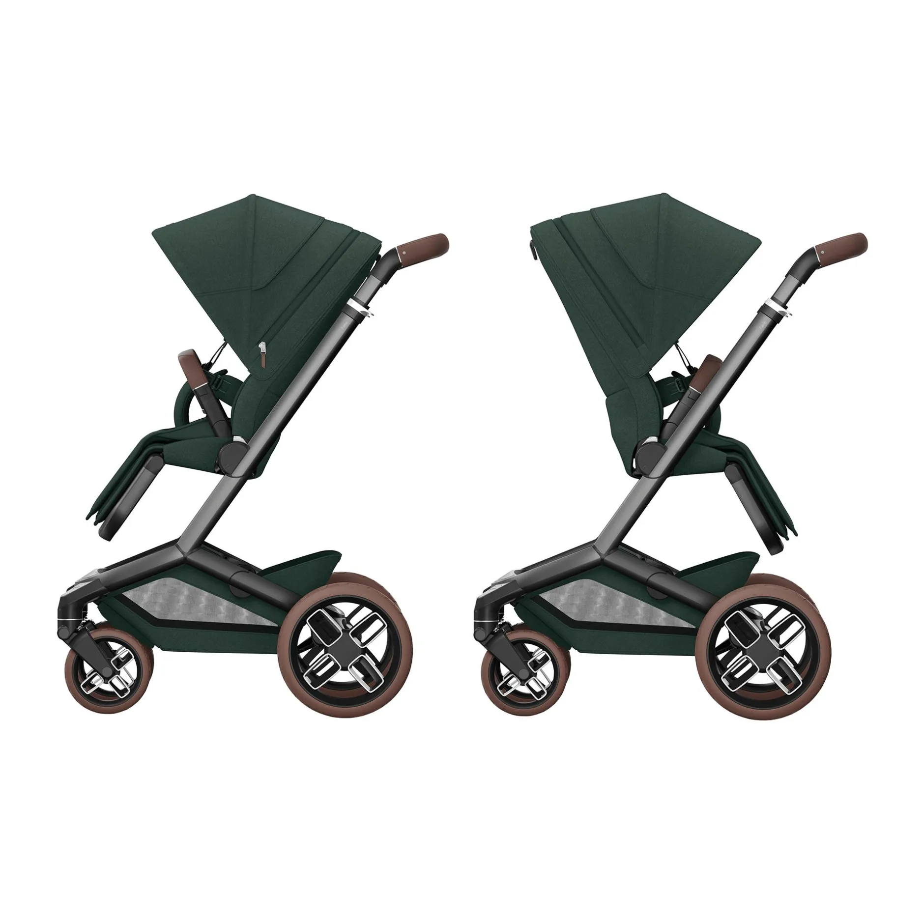 MAXI-COSI Premium Fame Gestell Twillic Green*Kinder Kombi-Kinderwagen