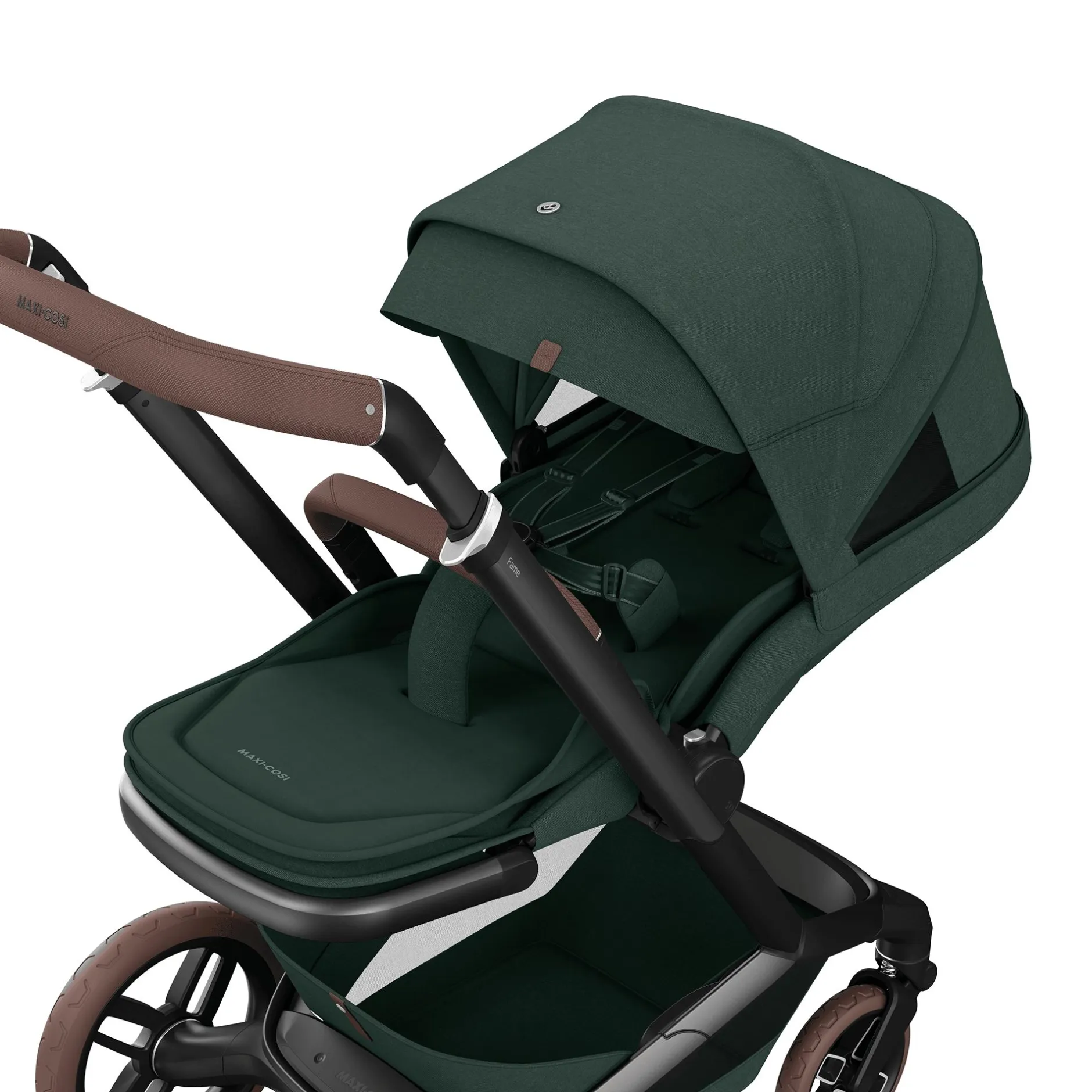 MAXI-COSI Premium Fame Gestell Twillic Green*Kinder Kombi-Kinderwagen