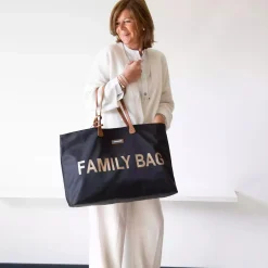 CHILDHOME Family Bag Schwarz / Gold* Wickeltaschen