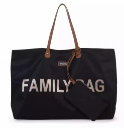 CHILDHOME Family Bag Schwarz / Gold* Wickeltaschen