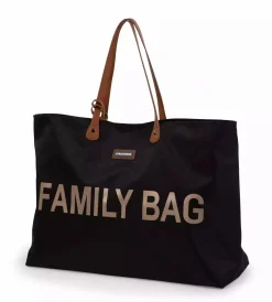 CHILDHOME Family Bag Schwarz / Gold* Wickeltaschen