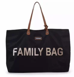 CHILDHOME Family Bag Schwarz / Gold* Wickeltaschen