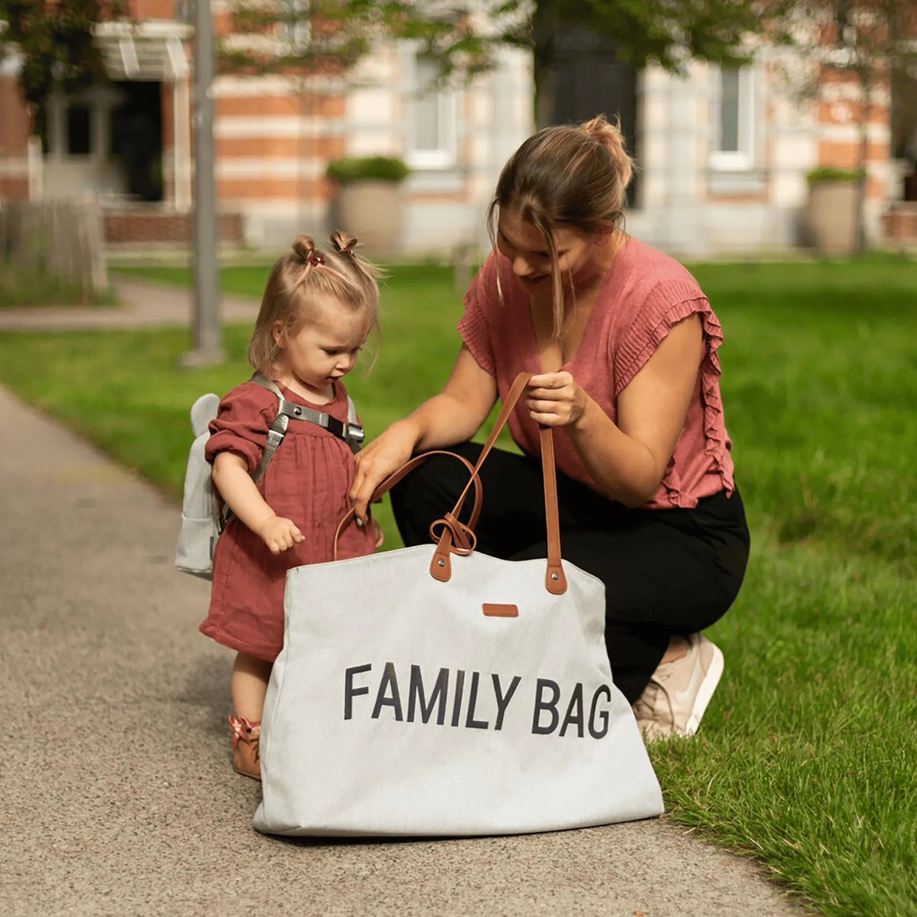 CHILDHOME Family Bag Tragetasche Grau* Wickeltaschen