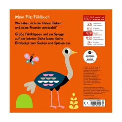 COPPENRATH Filz-Fühlbuch Kuckuck, kleiner Elefant!*Kinder Kinderbücher