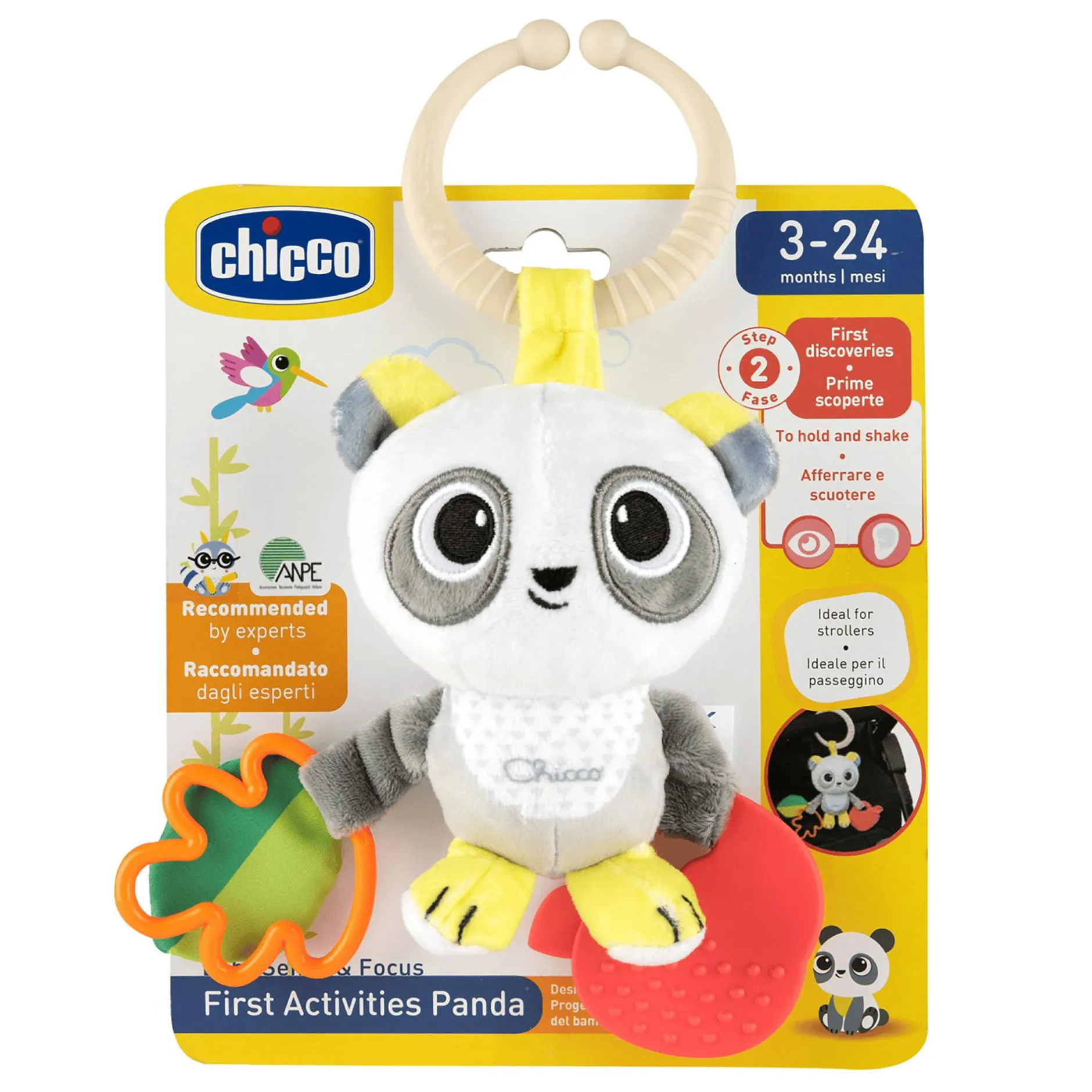 chicco First Activity Panda* Zahnungshilfen|Rasseln & Greiflinge