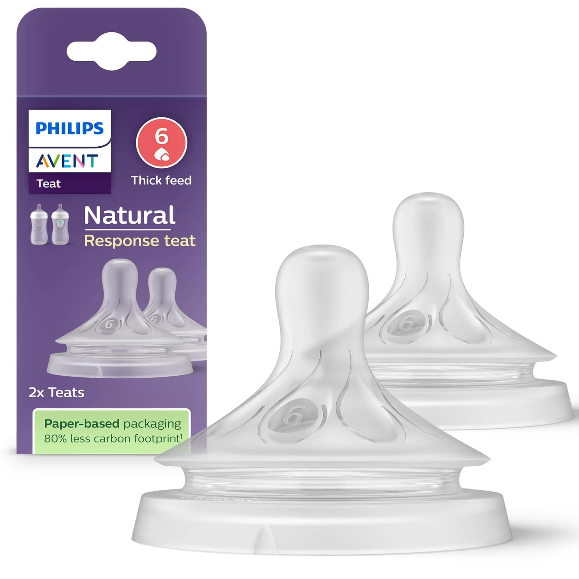 PHILIPS AVENT Flaschensauger Natural Response Gr. 6 ab 6 Monate SCY966/02* Flaschen & Sauger