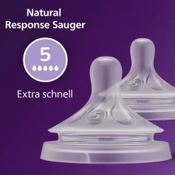 PHILIPS AVENT Flaschensauger Natural Response Gr. 5 ab 6 Monate SCY965/02* Flaschen & Sauger