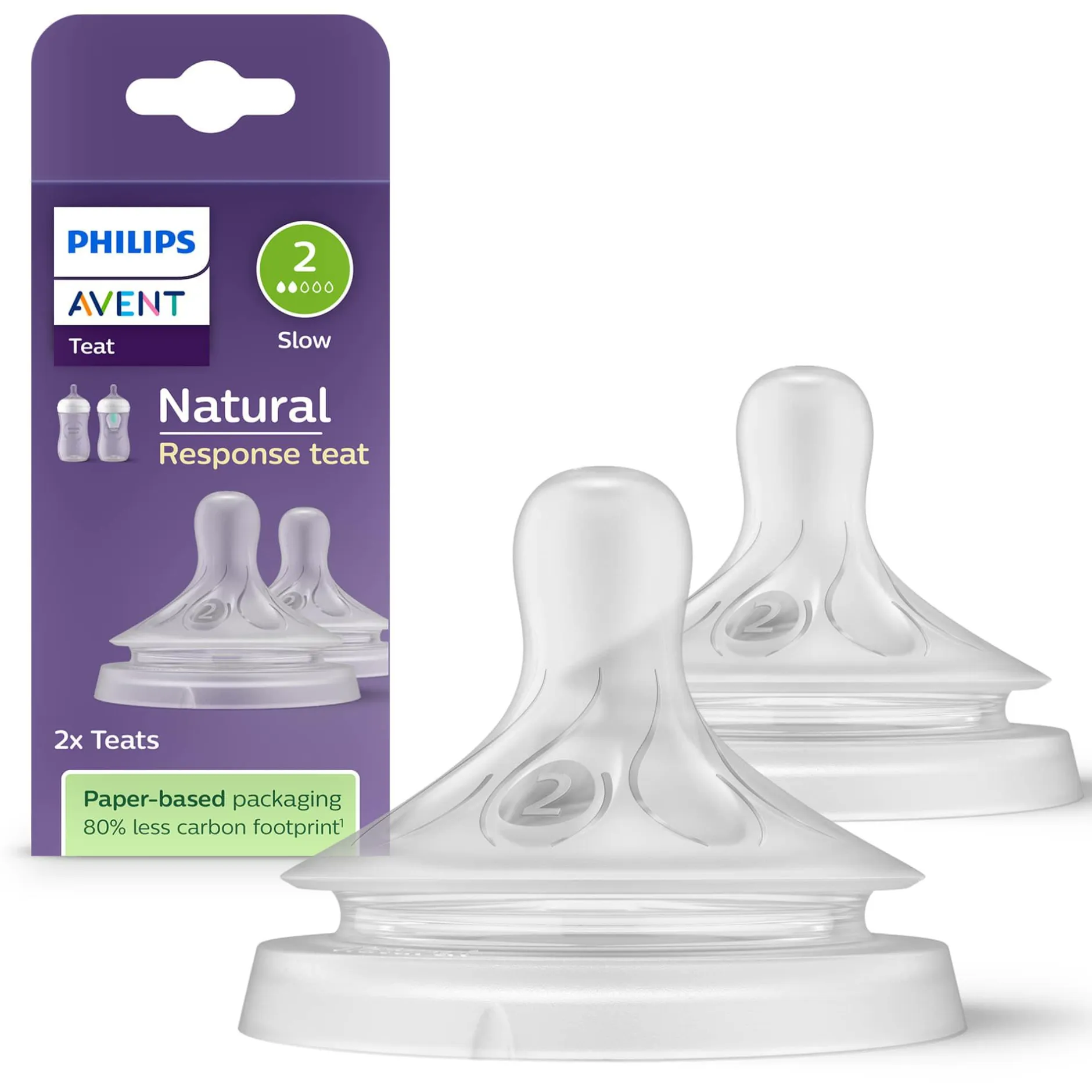 PHILIPS AVENT Flaschensauger Natural Response Gr. 2 ab 0 Monate SCY962/02* Flaschen & Sauger