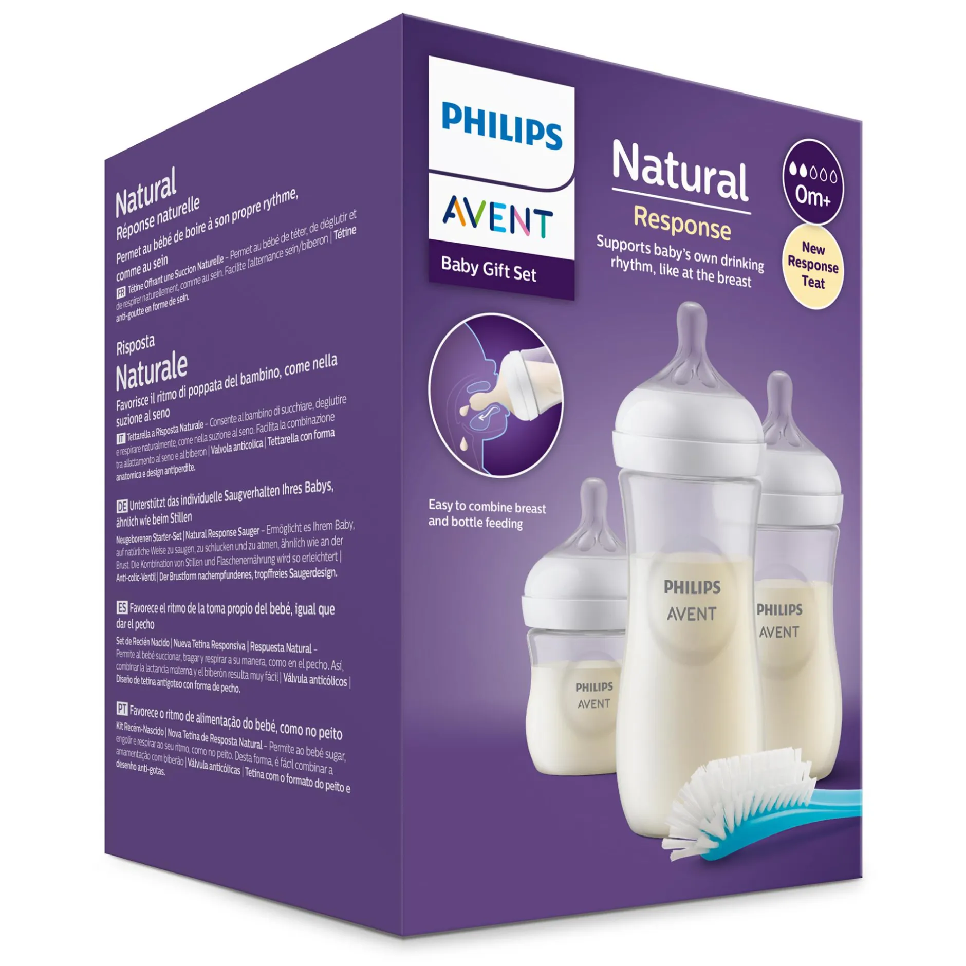PHILIPS AVENT Flaschen-Starter-Set Natural Response SCD837/12* Flaschen & Sauger