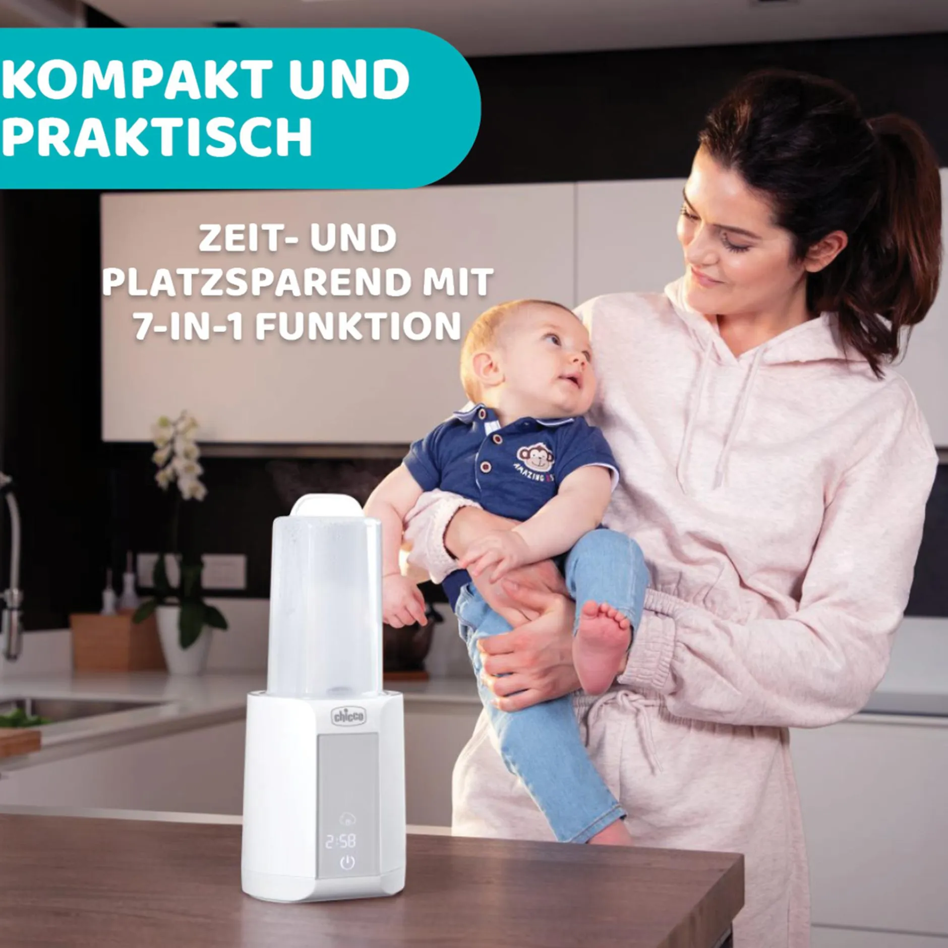 chicco Flaschenwärmer mit Sterilisiergerät* Vaporisatoren|Babykostwärmer