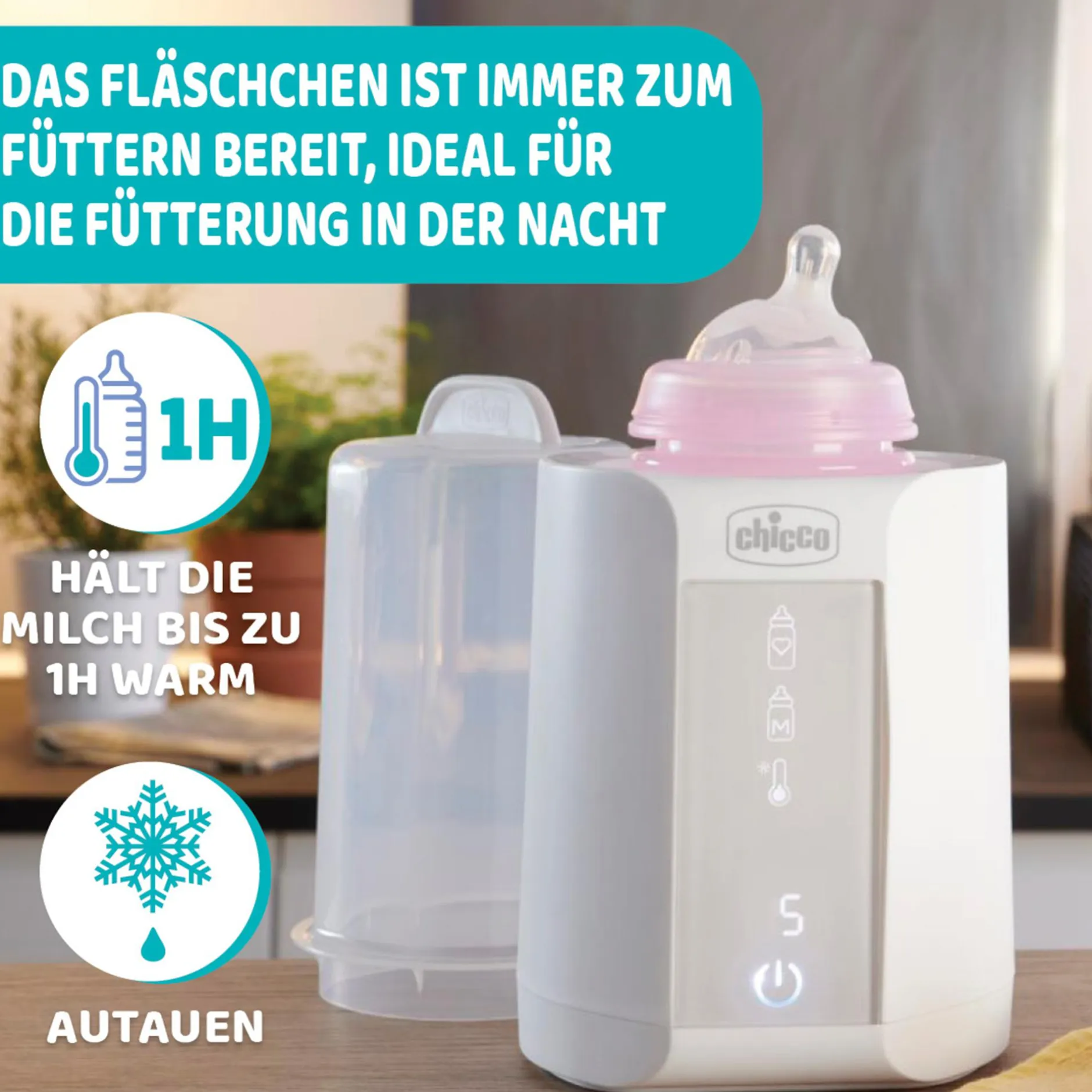 chicco Flaschenwärmer mit Sterilisiergerät* Vaporisatoren|Babykostwärmer