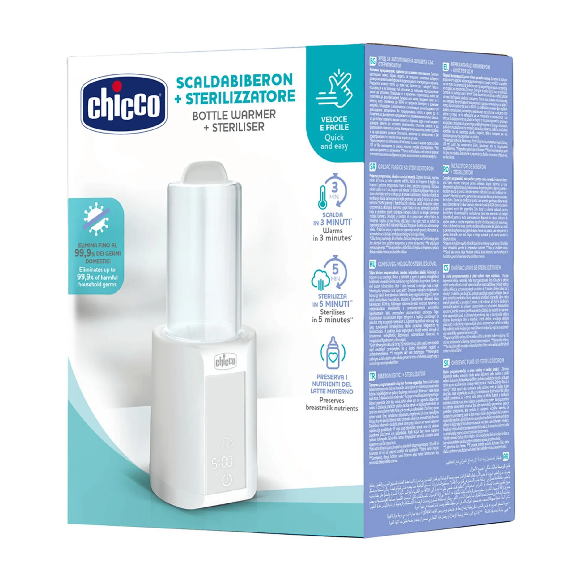 chicco Flaschenwärmer mit Sterilisiergerät* Vaporisatoren|Babykostwärmer