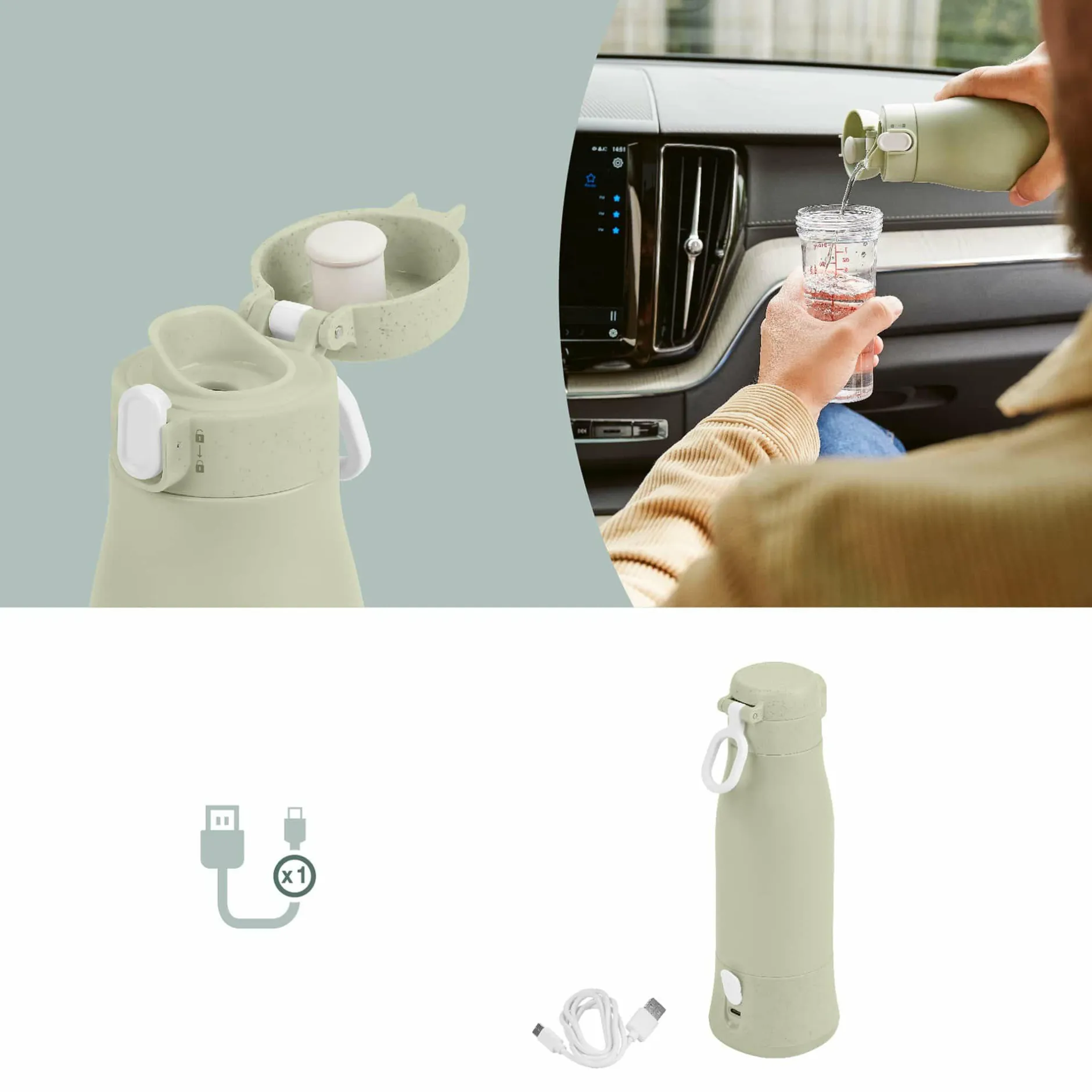 babymoov Flaschenwärmer Moov & Feed Sage Green* Babykostwärmer
