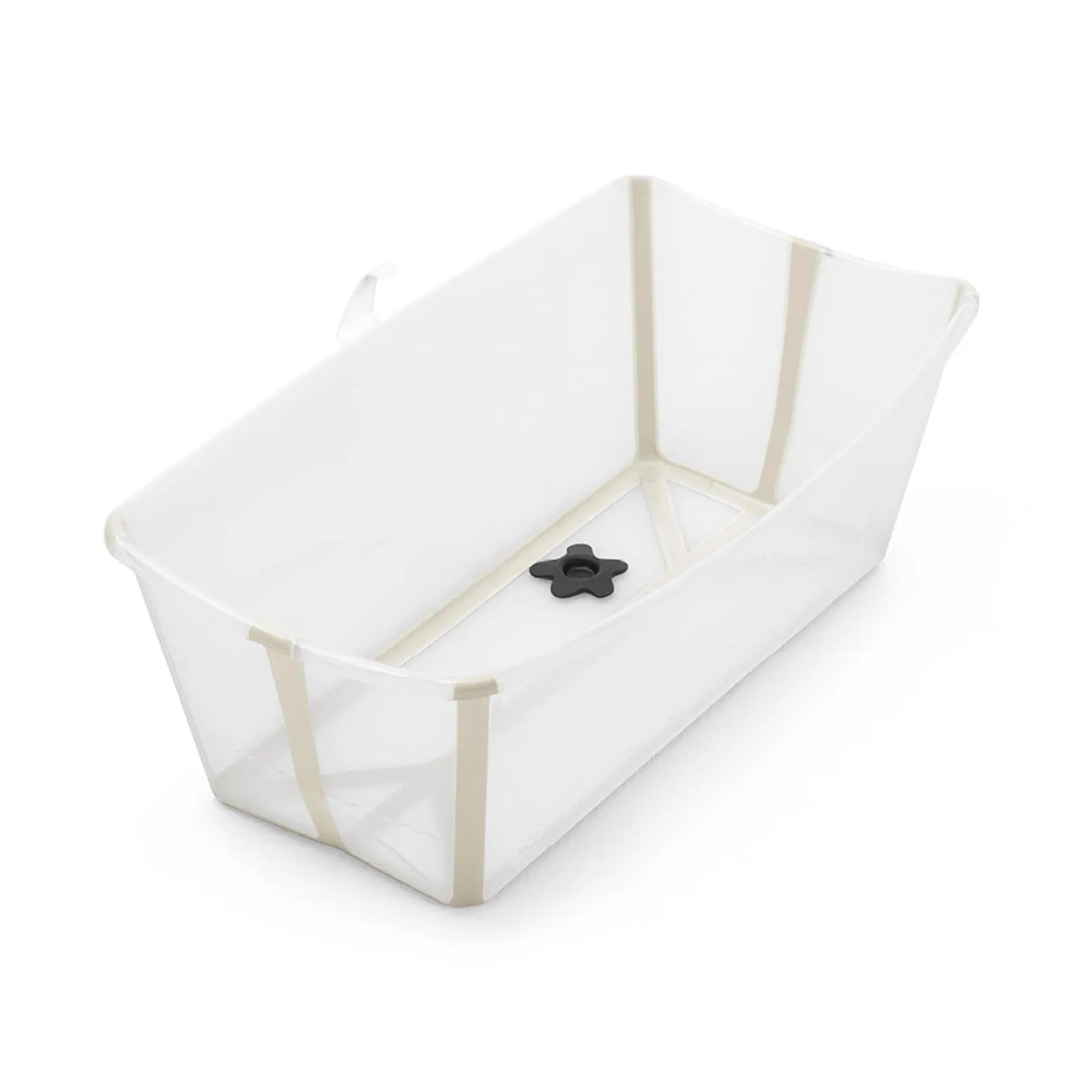 STOKKE Flexi Bath® Transparent Sandy Beige mit hitzeempfindlichem Stöpsel* Badewannen