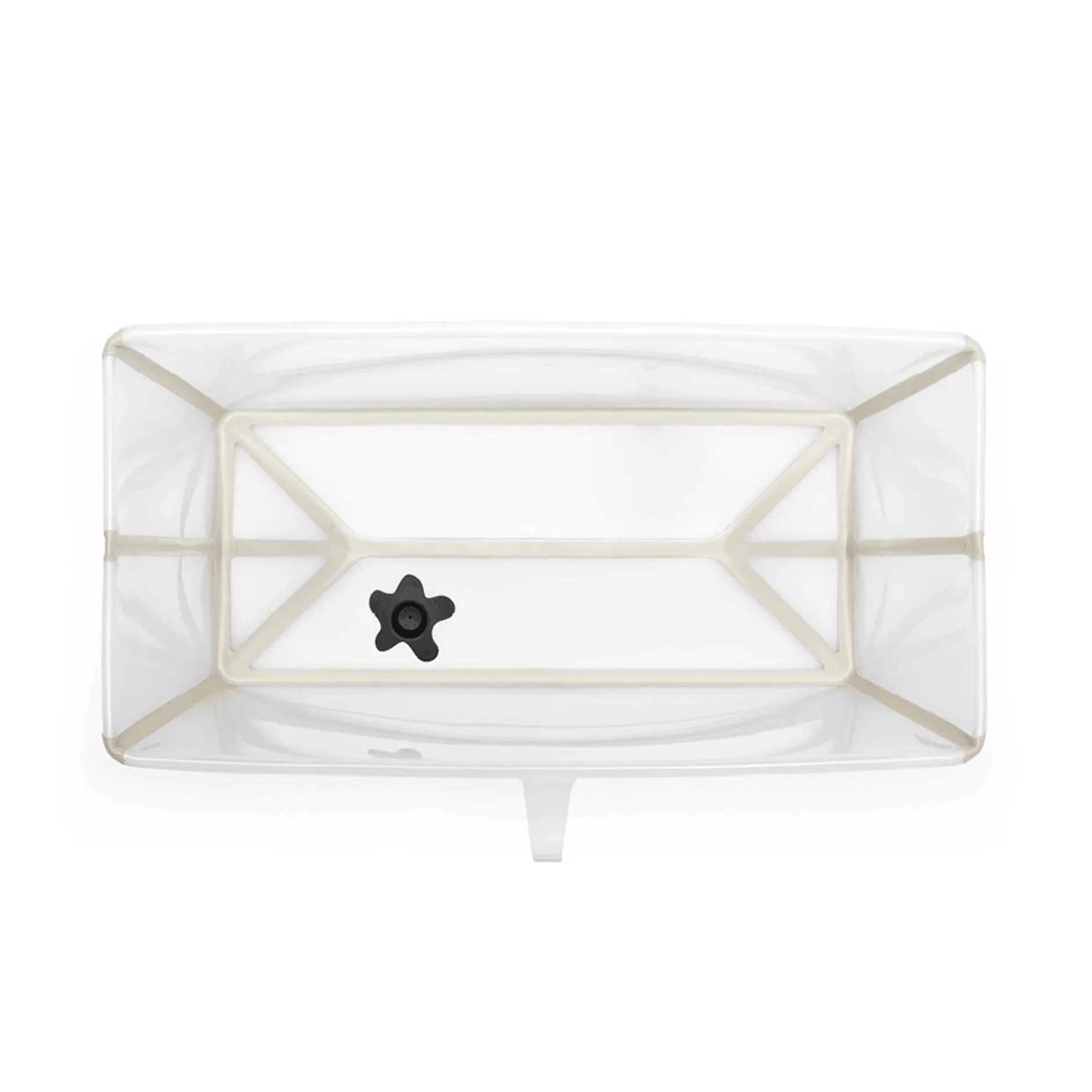 STOKKE Flexi Bath® Transparent Sandy Beige mit hitzeempfindlichem Stöpsel* Badewannen