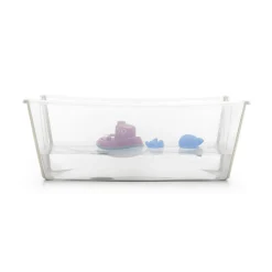 STOKKE Flexi Bath® Transparent Sandy Beige mit hitzeempfindlichem Stöpsel* Badewannen