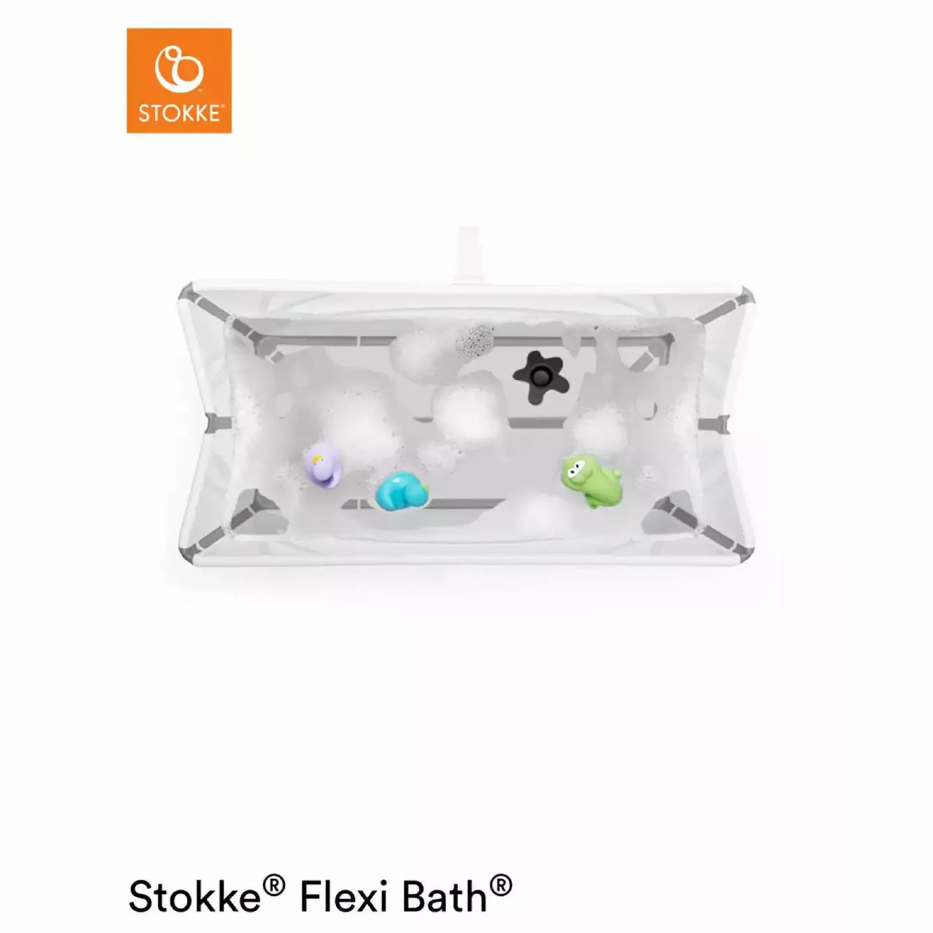STOKKE Flexi Bath® XL White mit hitzeempfindlichem Stöpsel* Badewannen
