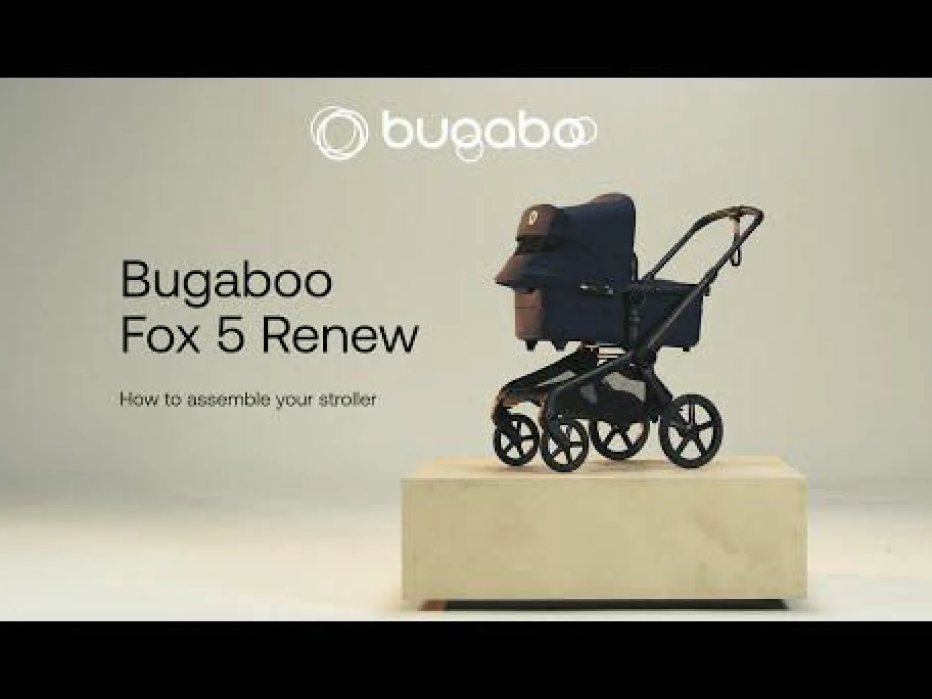bugaboo Fox 5 Renew Complete Black Taupe*Kinder Kombi-Kinderwagen