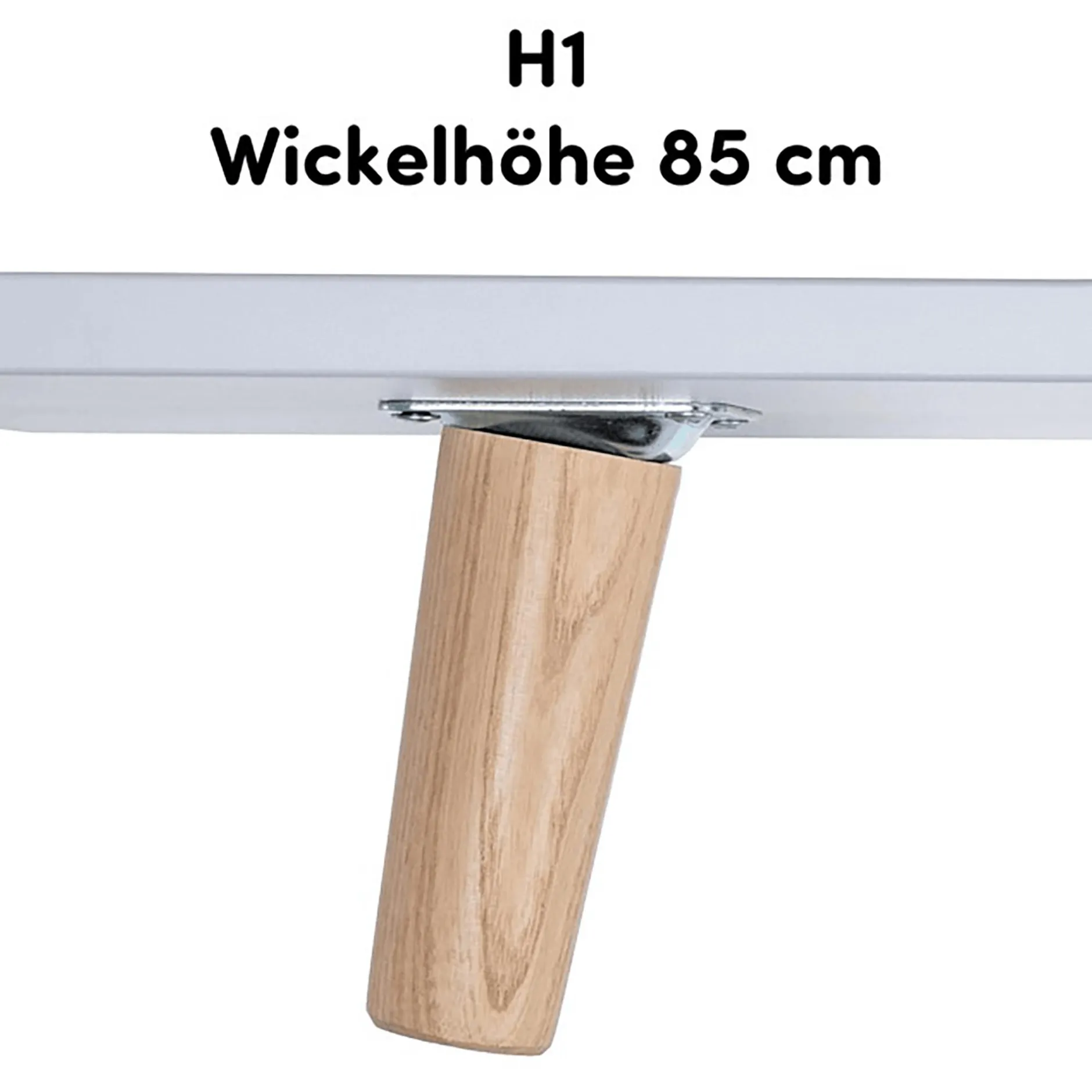 Arthur Berndt Fußpaket Lovis 85 cm für die breite Wickelkommode Lovis* Wickelmöbel
