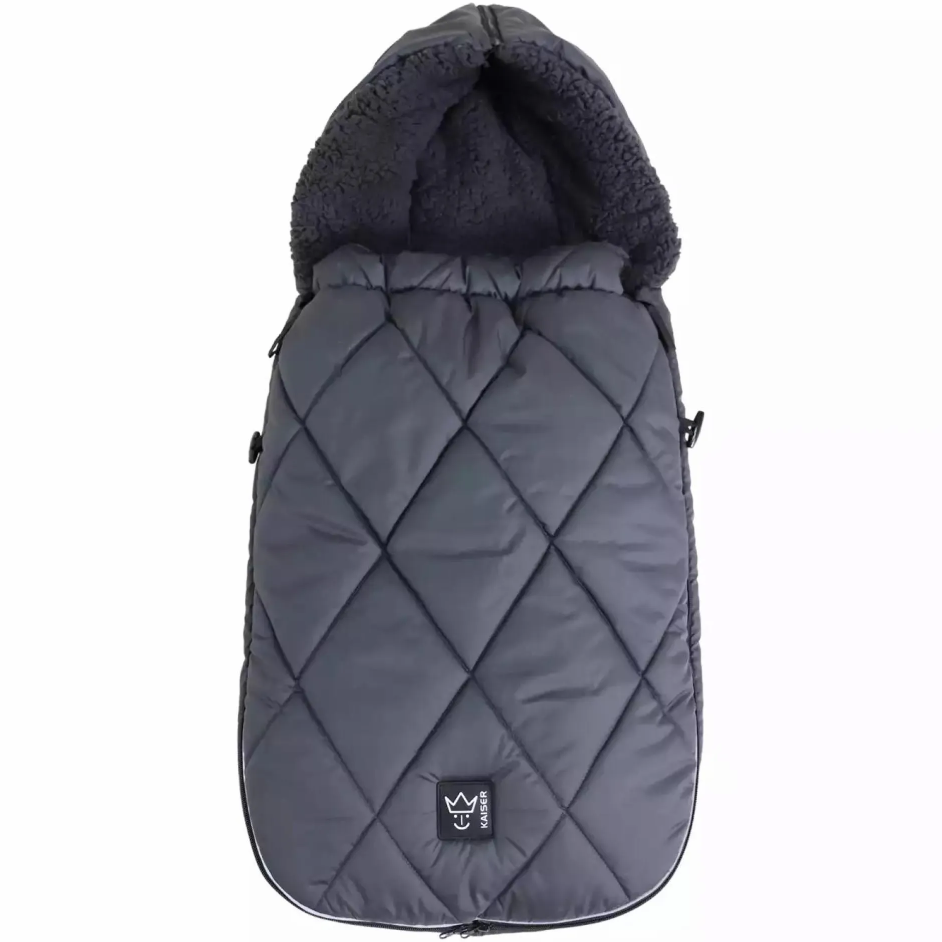 KAISER Fußsack XL Too Anthracite*Kinder Kinderwagen Zubehör