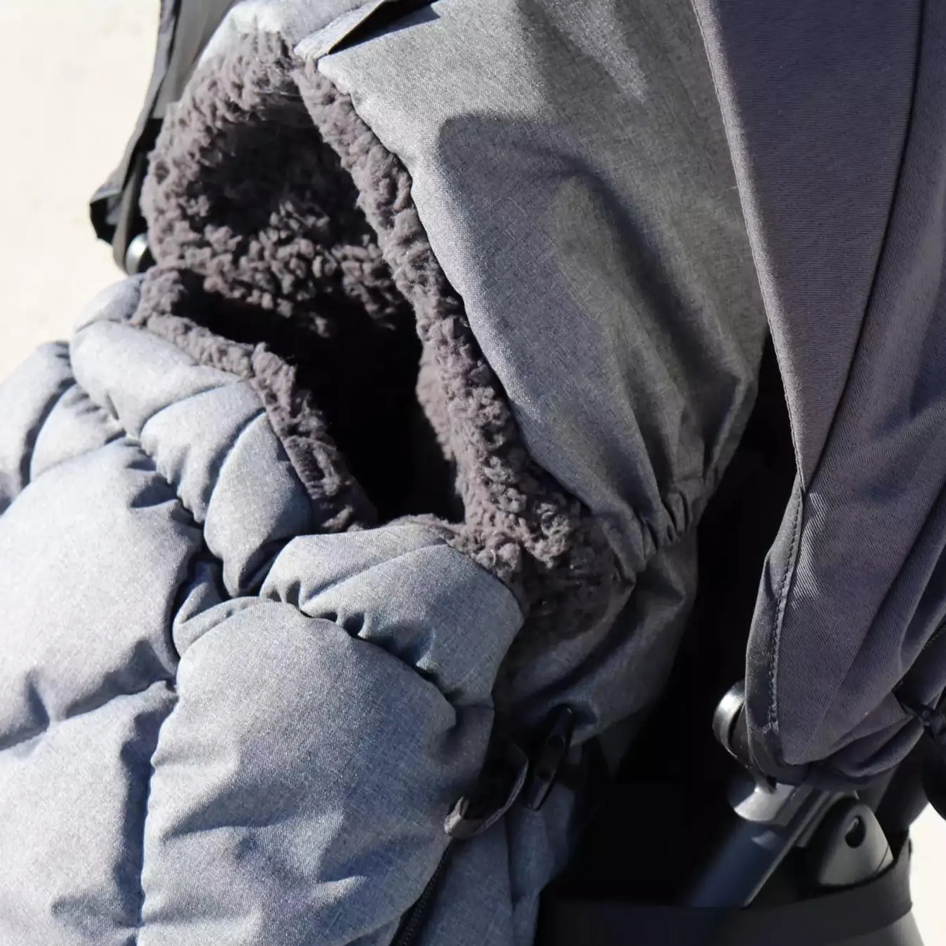 KAISER Fußsack XL Too Black Melange*Kinder Kinderwagen Zubehör