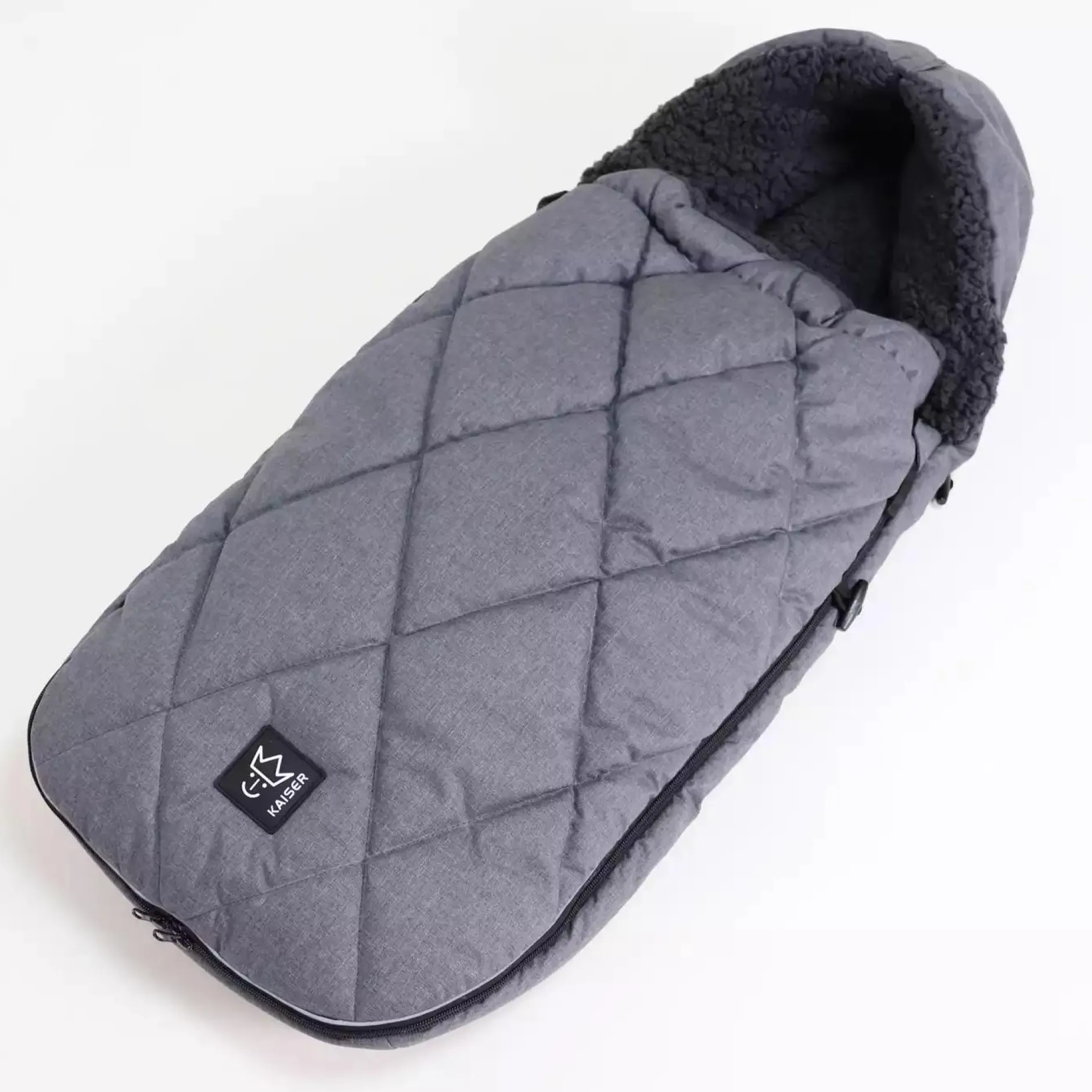 KAISER Fußsack XL Too Black Melange*Kinder Kinderwagen Zubehör