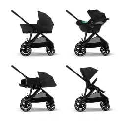 cybex Gazelle S Moon Black (Black Frame)*Kinder Buggys