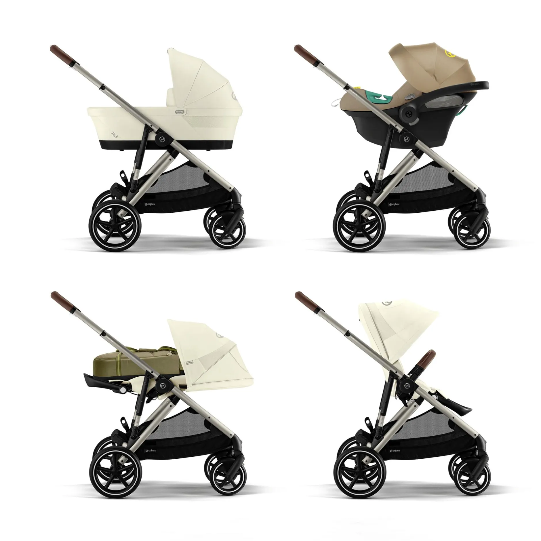 cybex Gazelle S Seashell (Taupe Frame)*Kinder Buggys