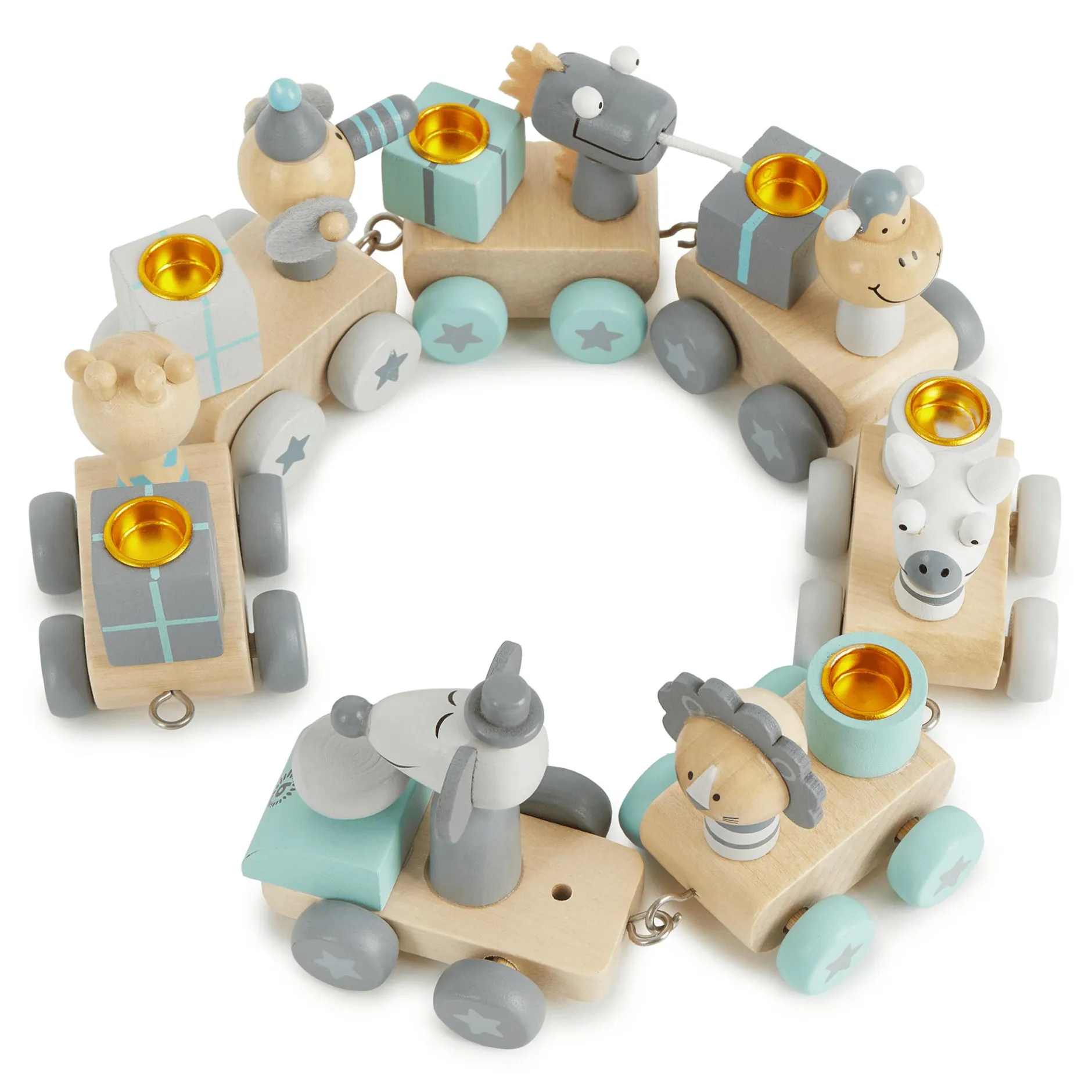 bieco Geburtstagszug*Kinder Holzspielzeug