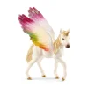 Schleich Geflügeltes Regenbogeneinhorn Fohlen*Kinder Lernspielzeug