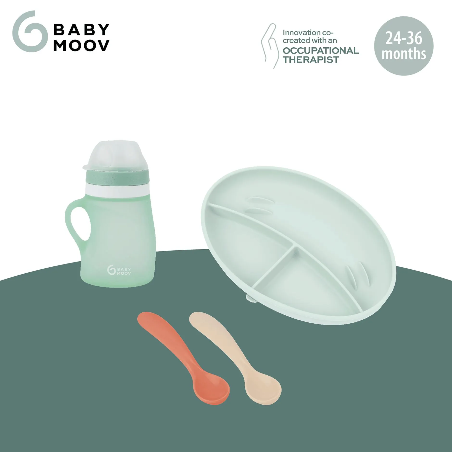 babymoov Geschirrset 4-teilig GROW'ISY* Besteck & Geschirr