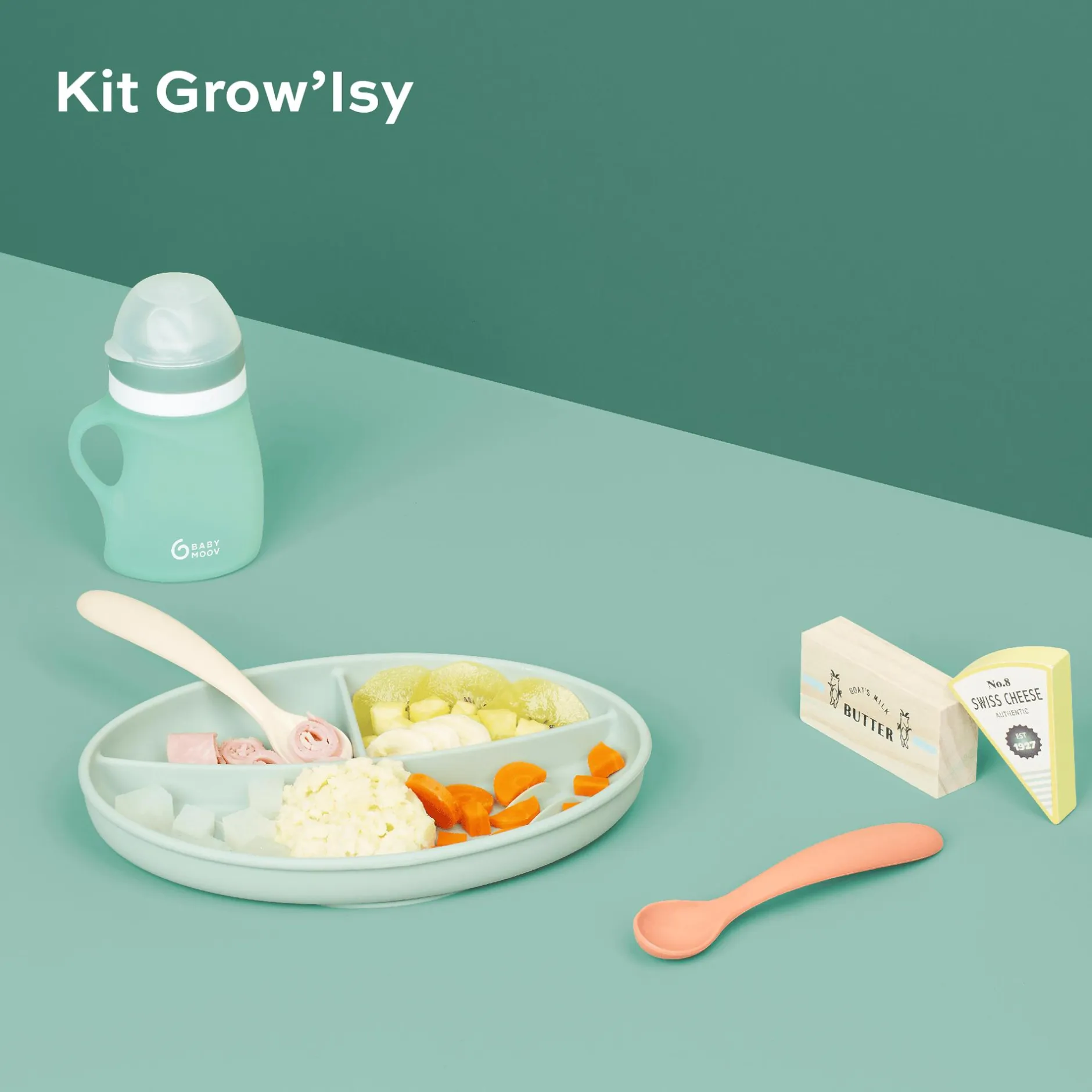 babymoov Geschirrset 4-teilig GROW'ISY* Besteck & Geschirr