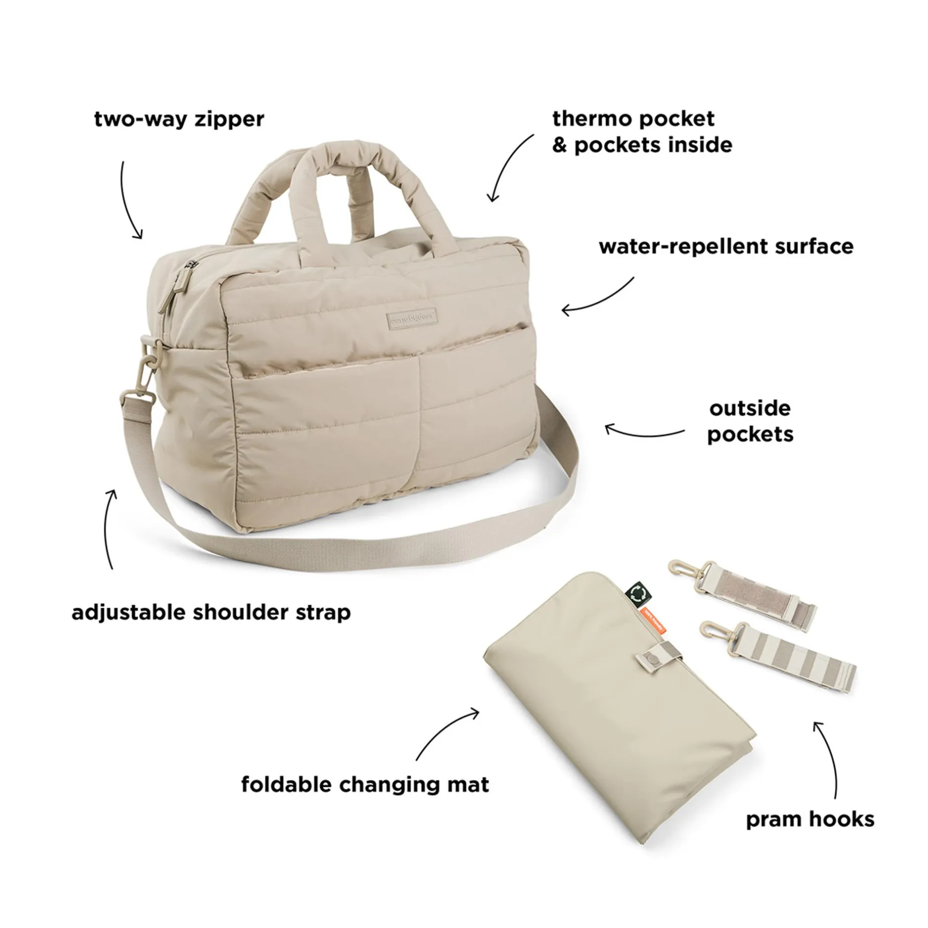 done by deer Gesteppte Wickeltasche* Wickeltaschen