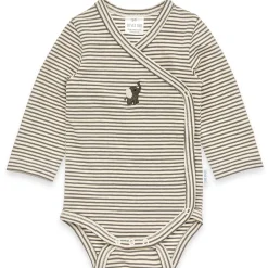 LITTLE ONE gestreifter Wickelbody Elefant* Bodys