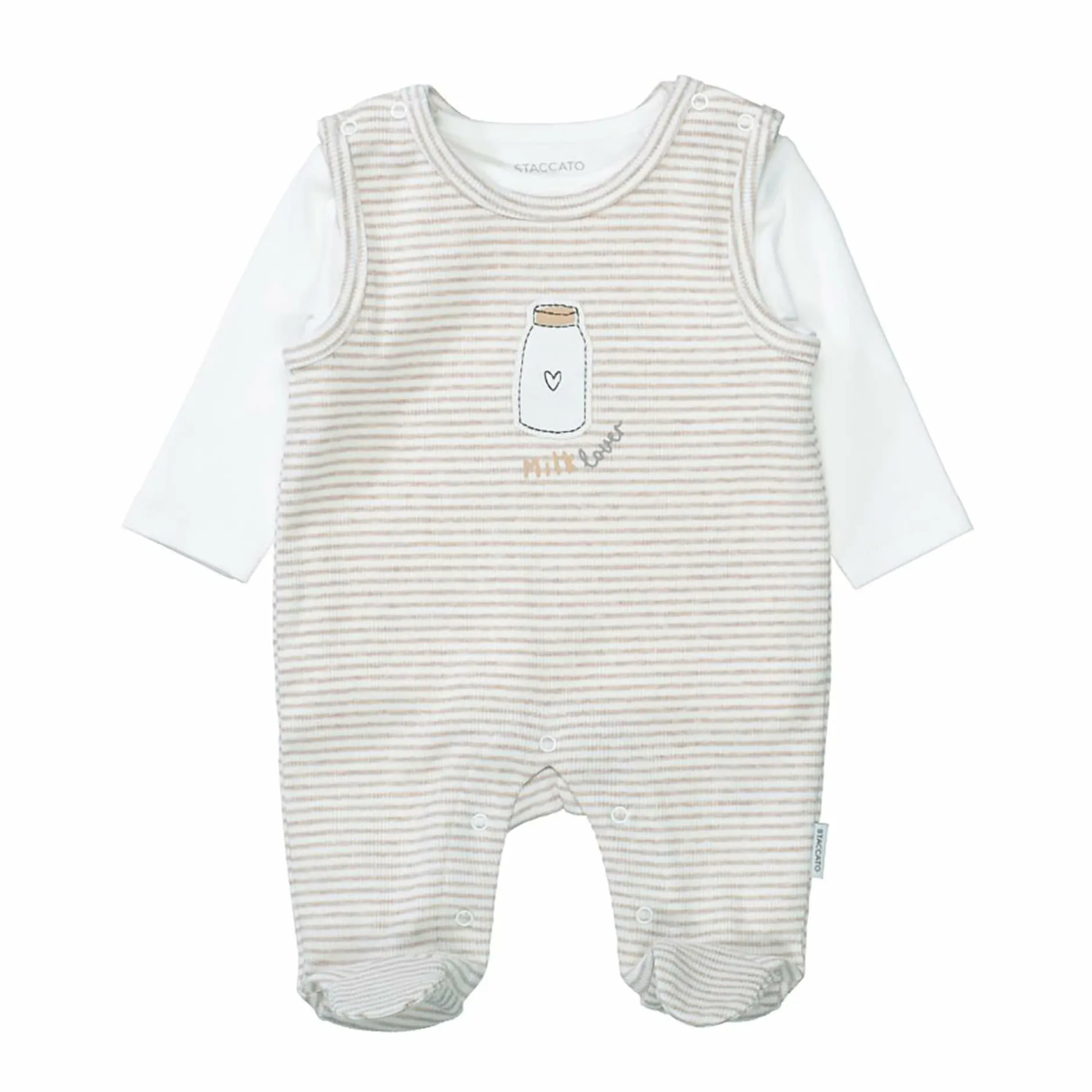 STACCATO gestreiftes Strampler-Set Milk* Strampler