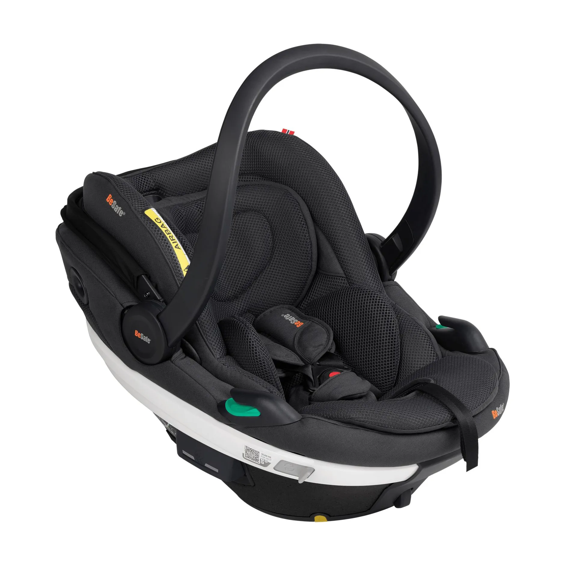 BeSafe Go Beyond Anthracite Mesh*Kinder Babyschalen 0-13 Kg, Gruppe 0+